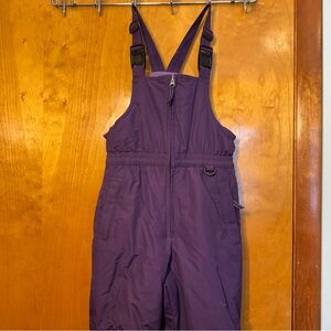 LandsEnd Kids Snow Bibs -Purple -size8